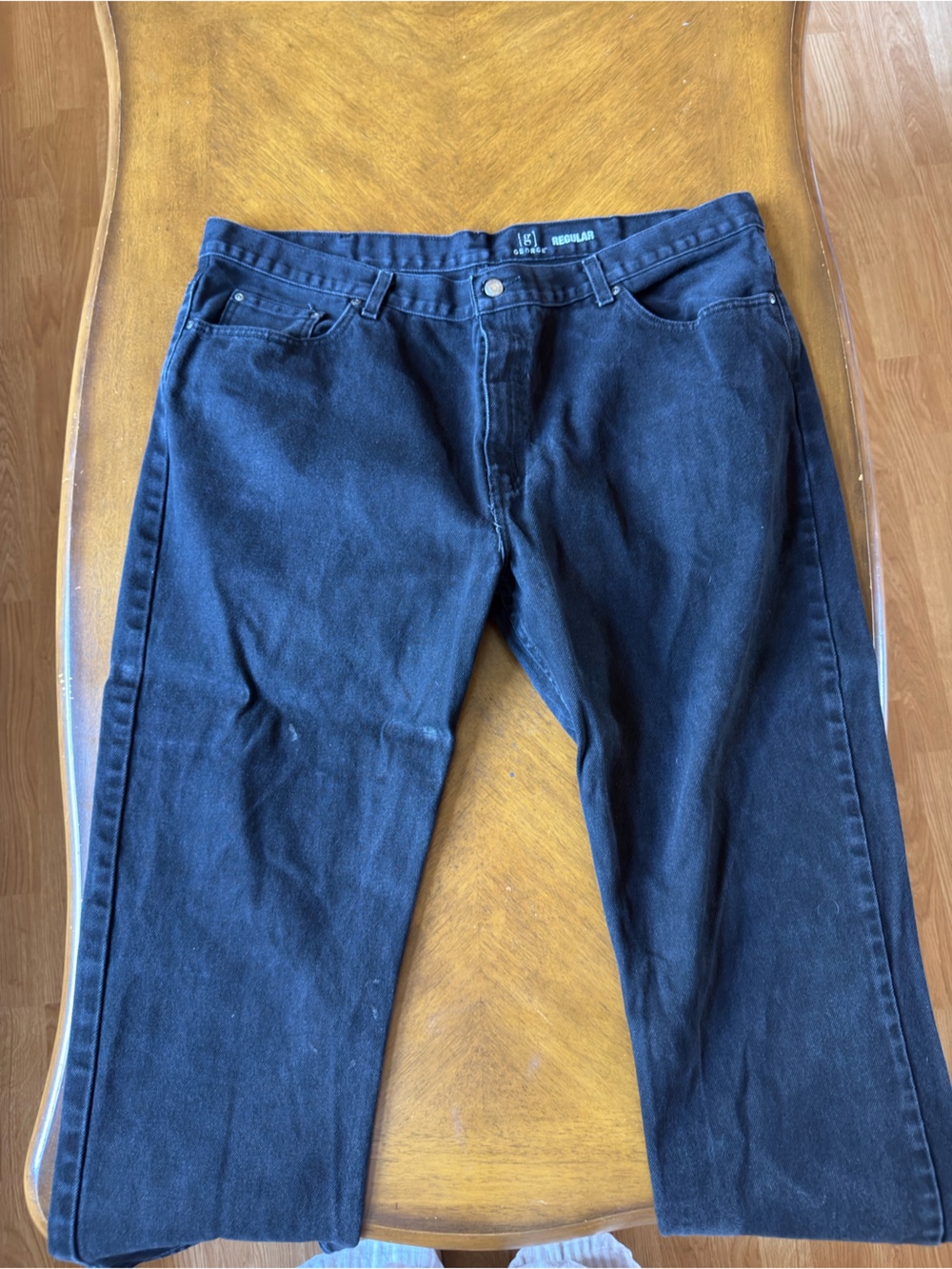 George Men’s Regular Black Jeans